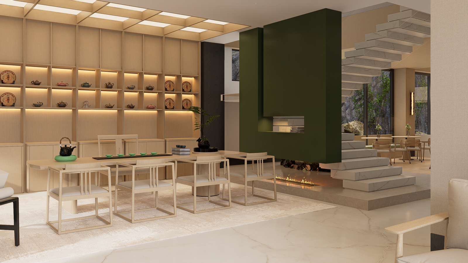 现代原木民宿&酒店设计效果-8