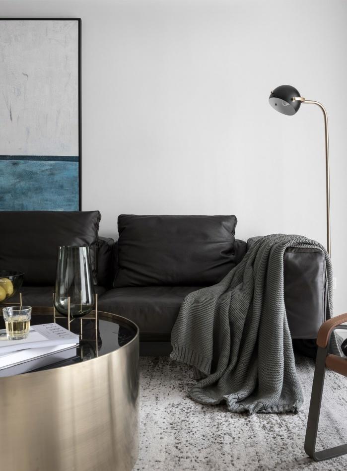 上北设计 | 打造精致空间，黑色不锈钢与香槟金的经典搭配-12