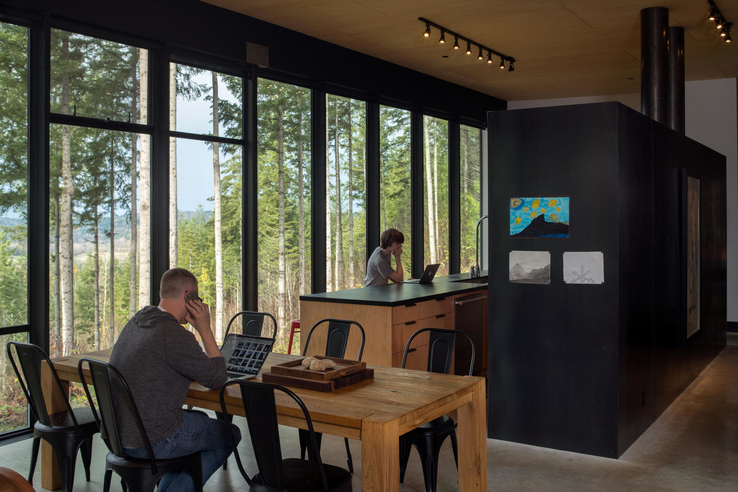 森林中的悬浮之家——Olson Kundig 设计-31