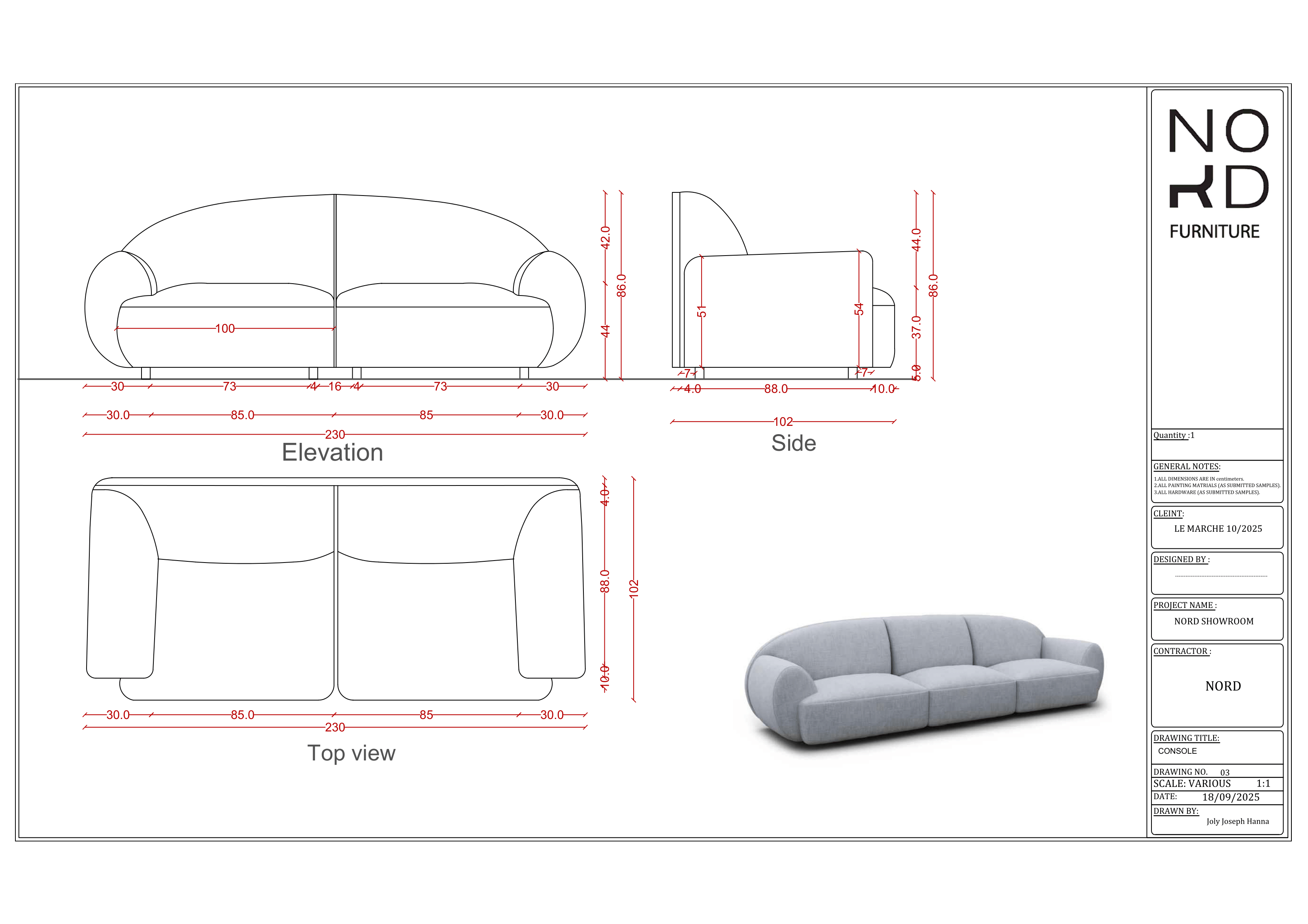 Furniture technical drawings-3