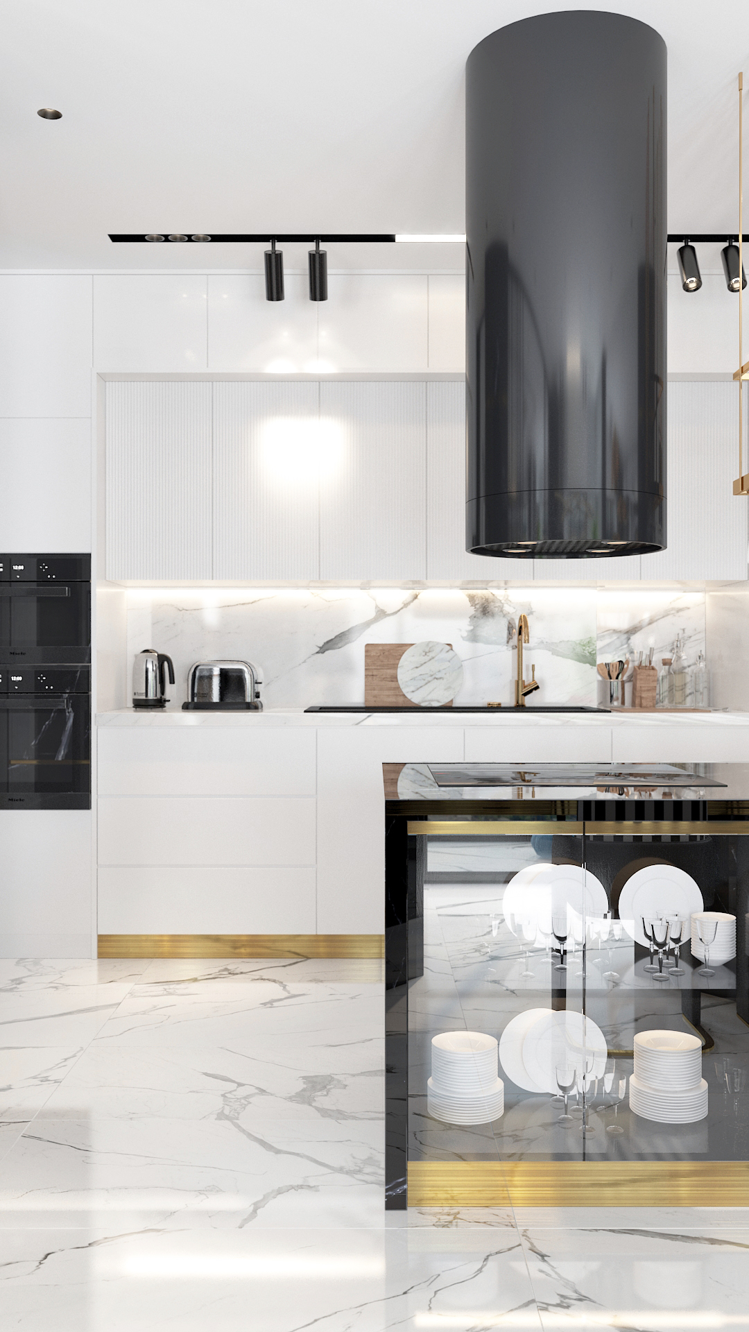 Black and white house-35