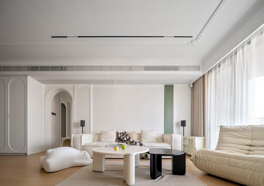 轻法式奶油风·140m²江景平层旧房改造丨中国广州-34