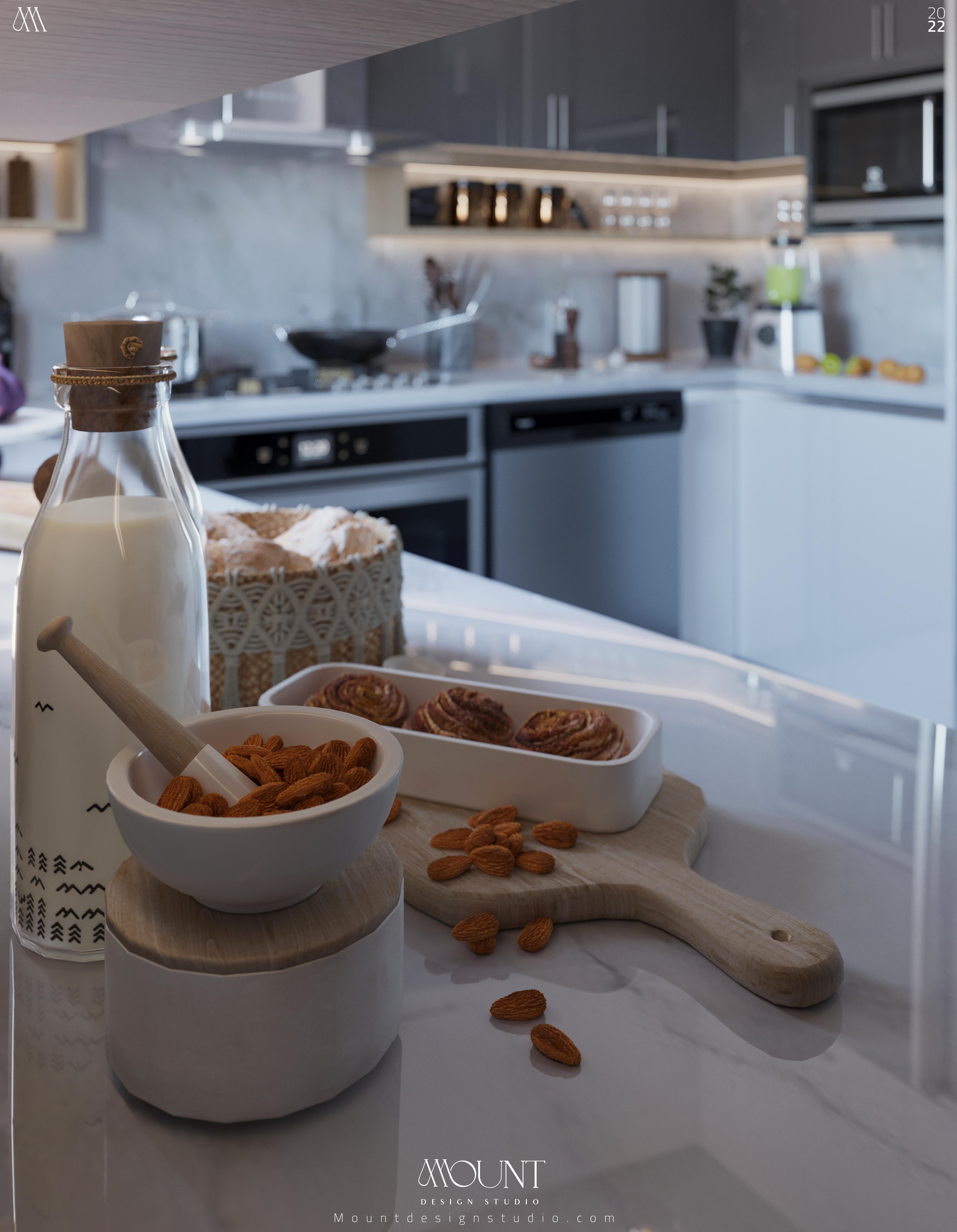 厨房室内设计丨埃及丨Mount Design Studio-9