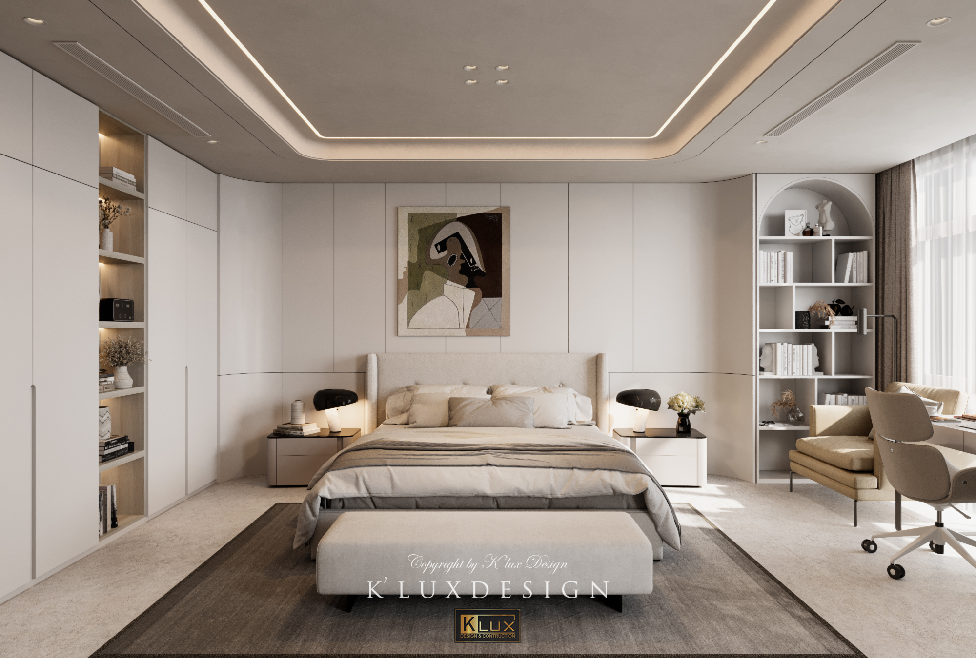 MASTER BEDROOM THANH HOA VILLA可译为主卧顺化别墅丨越南丨K'lux design-7