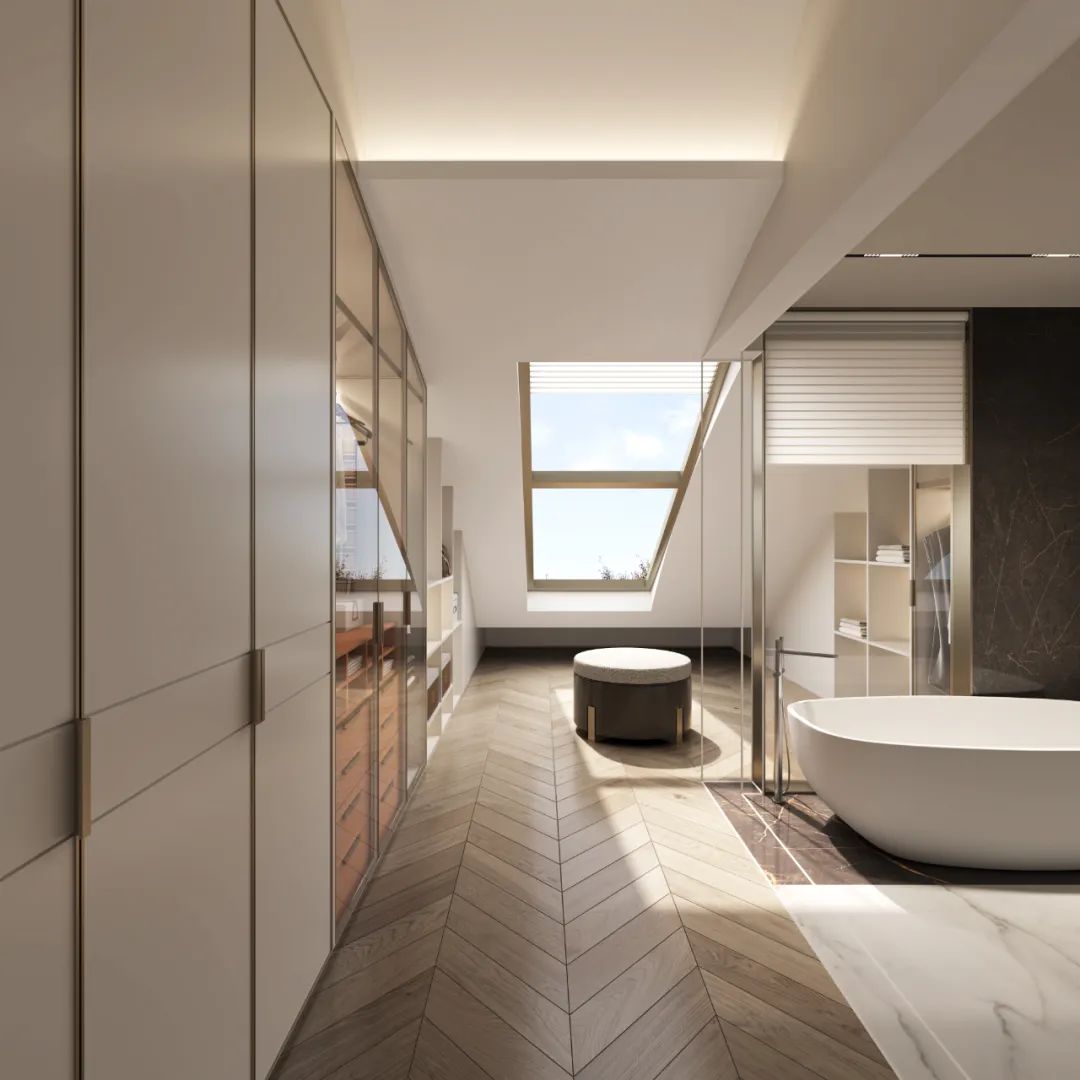 蓝色钱江大平层私宅设计丨中国杭州丨OTL本体建筑空间设计-67