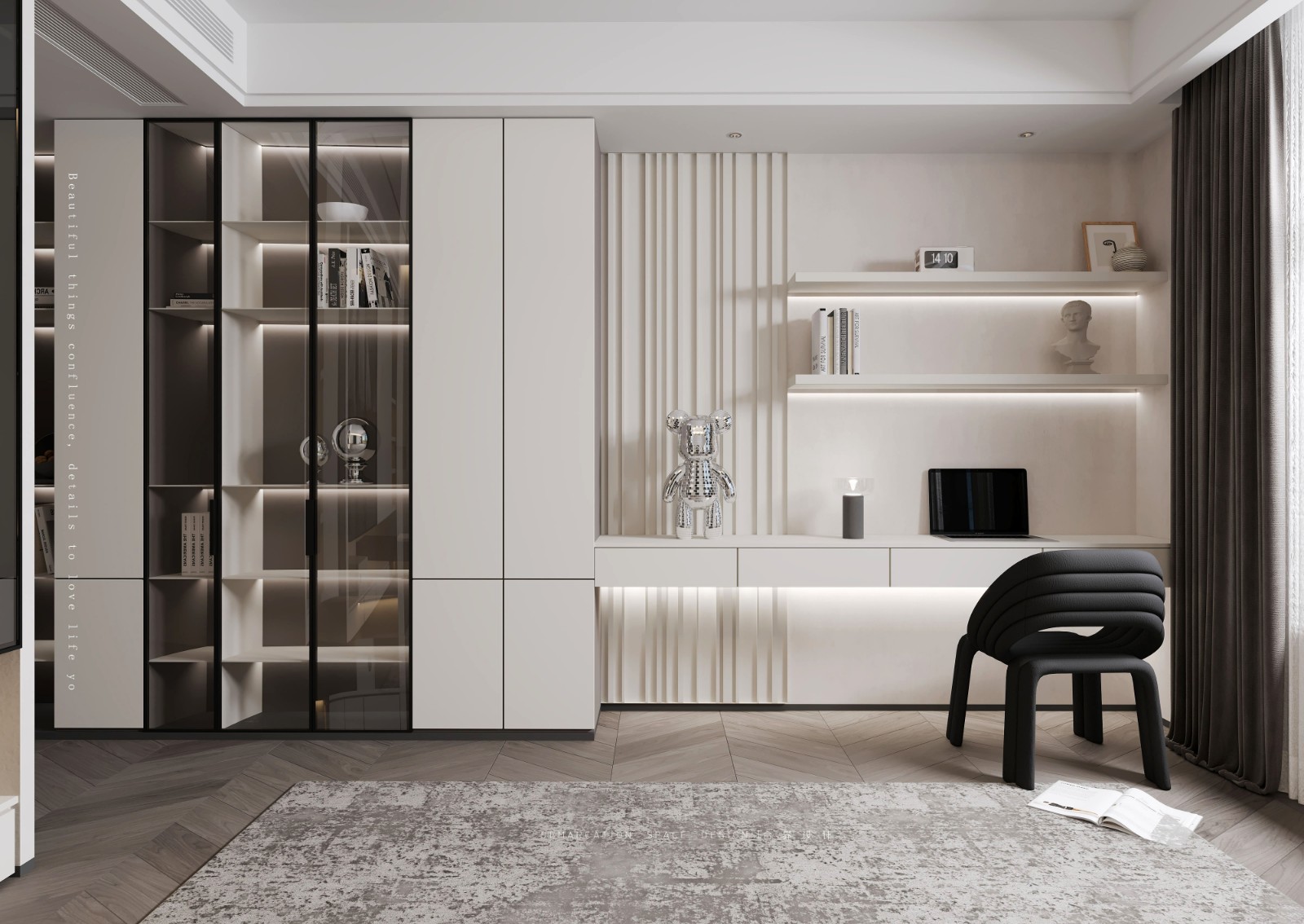 《焦糖拿铁》230㎡大平层私宅设计丨中国杭州丨合界设计-25