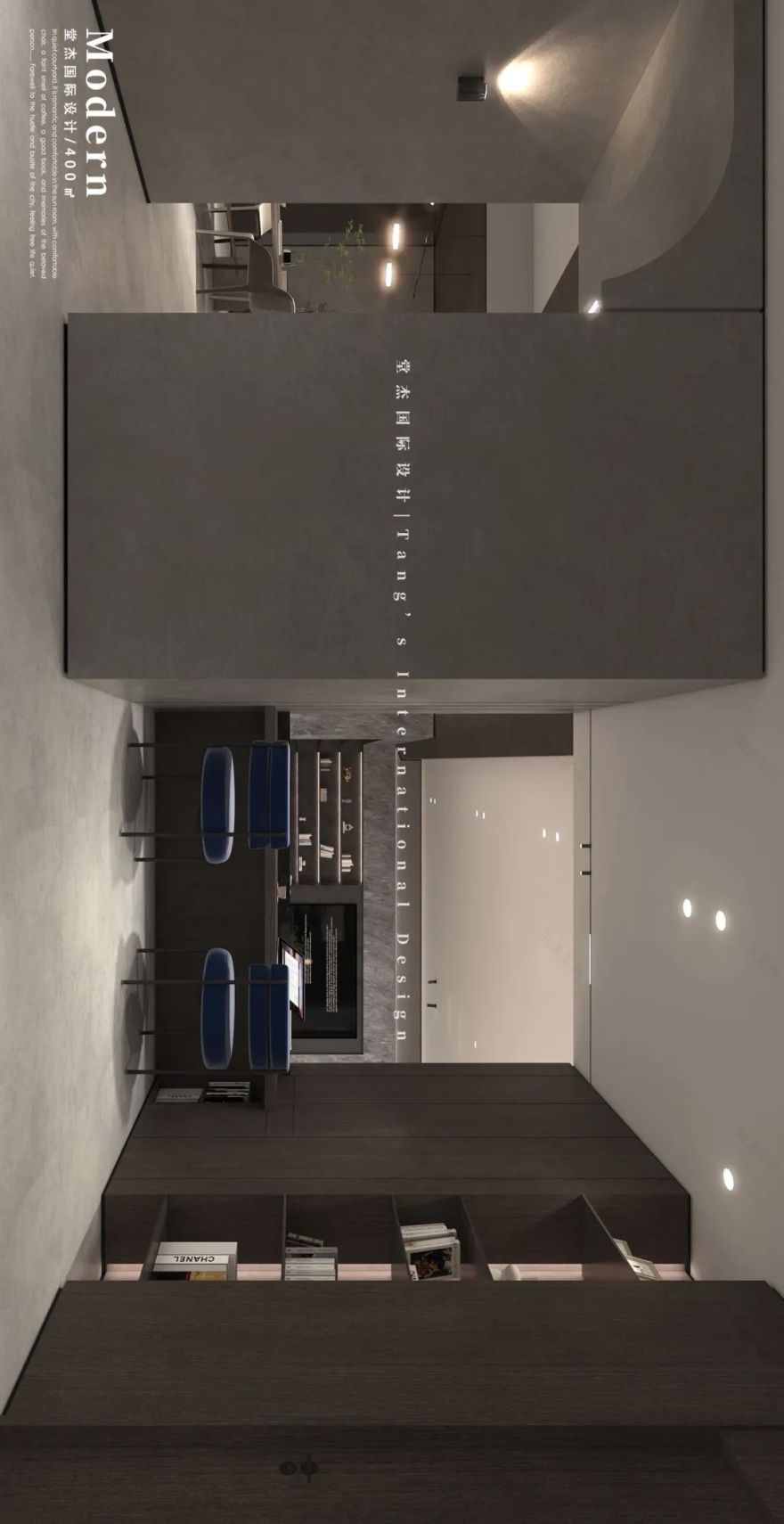 400㎡现代艺术空间丨堂杰国际设计-14