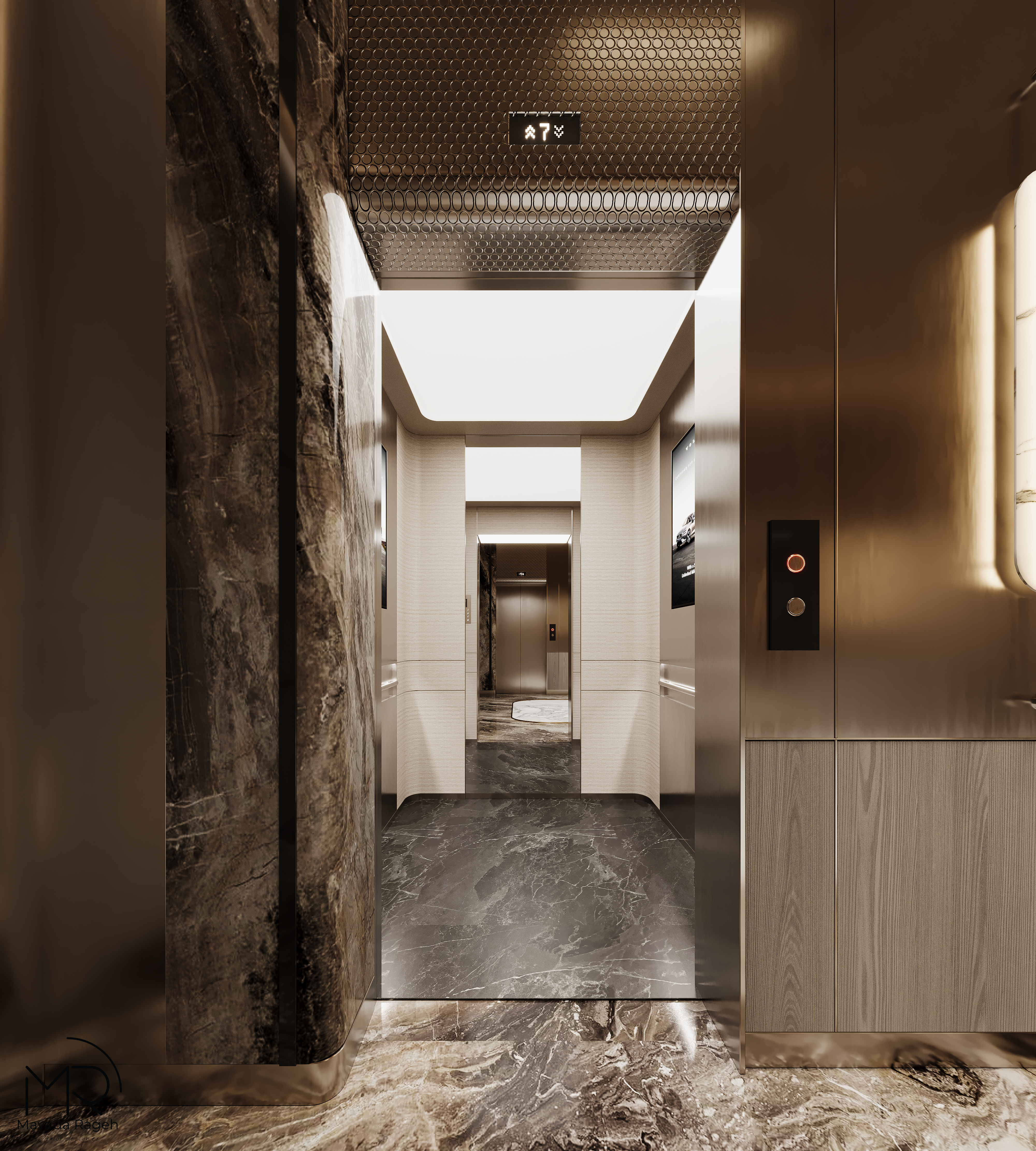 电梯区域设计丨MAYADA RAGEH-4