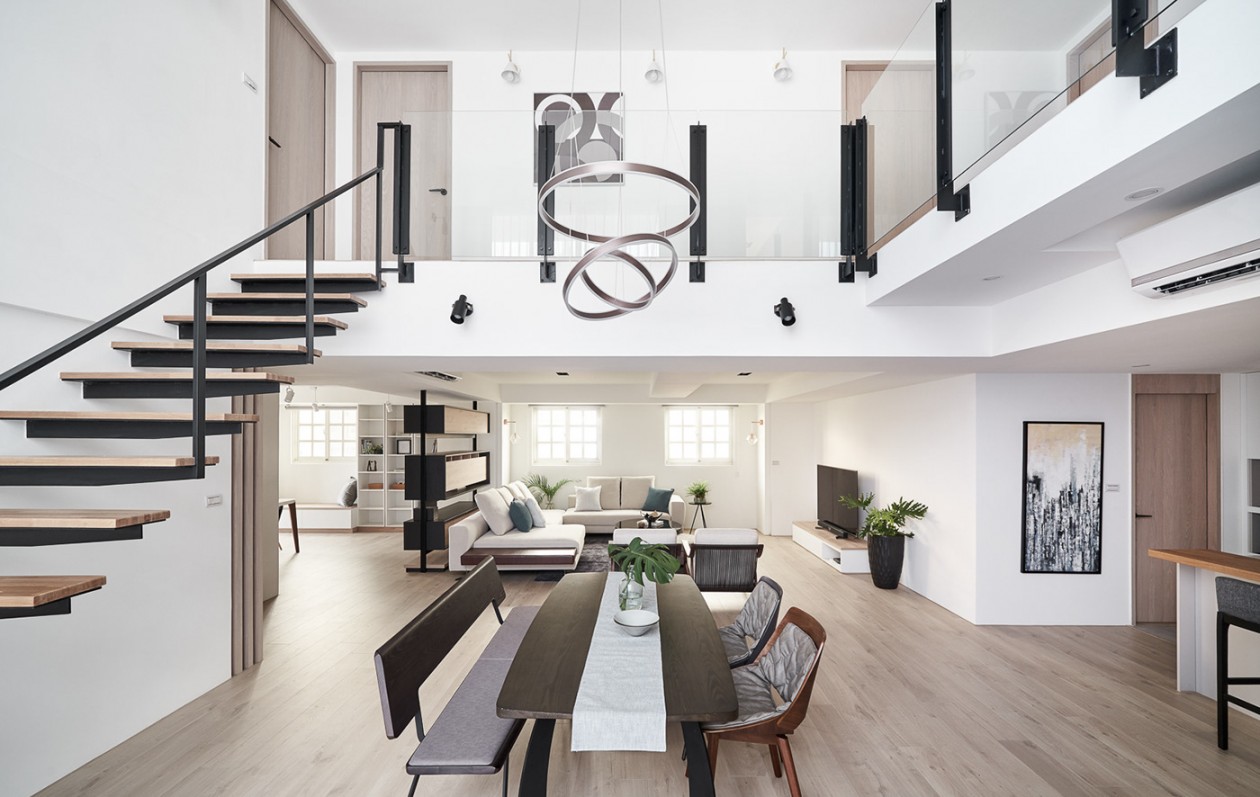 充沛日光现代楼中楼翻新-2