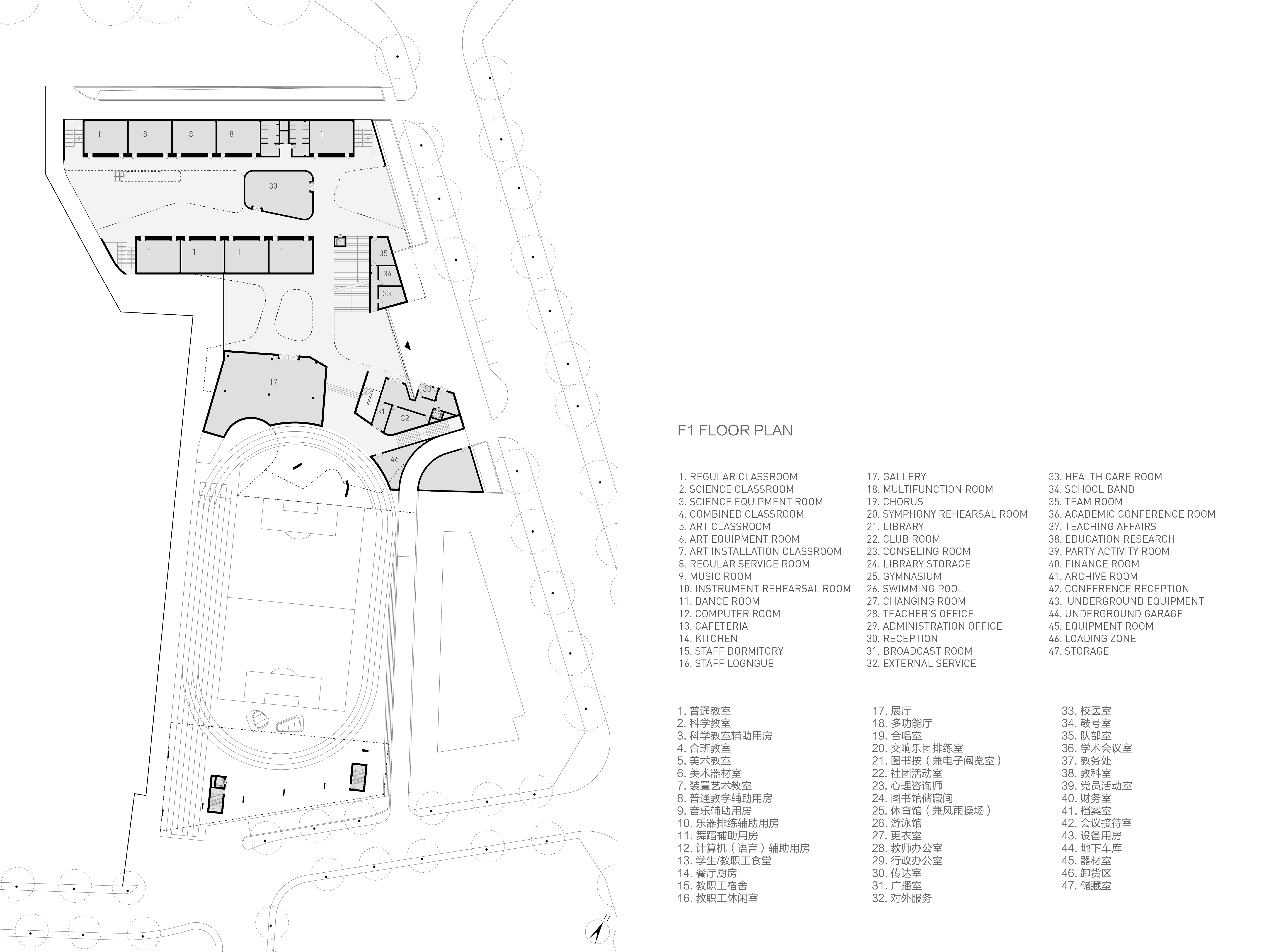 在建方案 | 城市里的梯田校园：深圳翠竹外国语学校 / Link-Arc建筑事务所-31