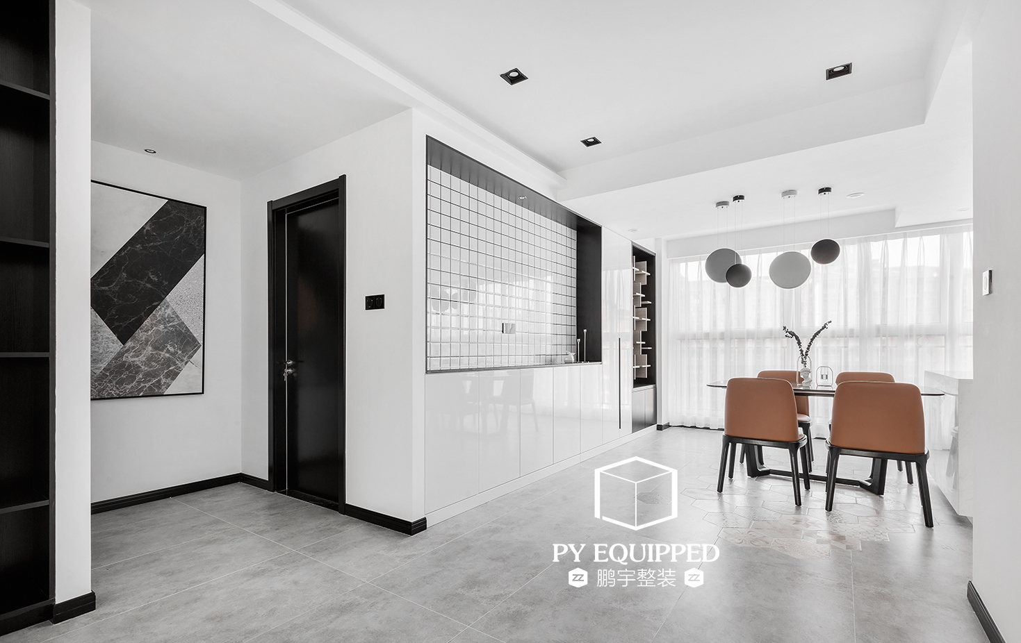 125㎡极简北欧风，白色空间的人性化细节设计-13