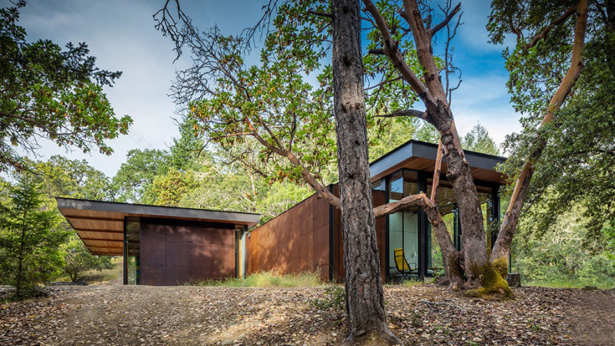 美国林地预制模块度假别墅-2