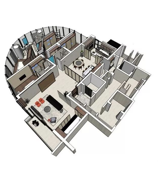 珠江畔的天誉半岛杨宅,融入 270 度江景的现代设计-32