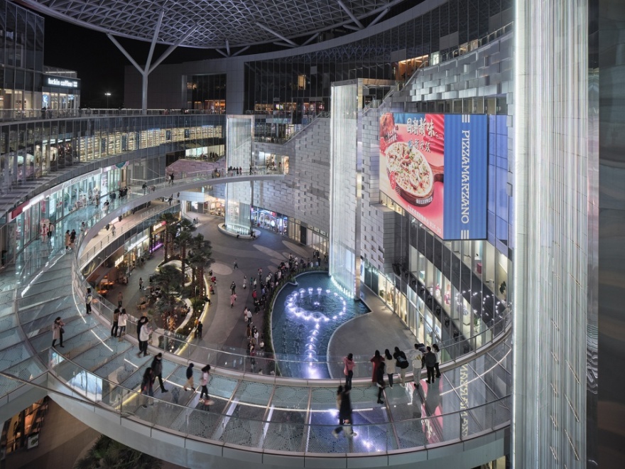 南京江北虹悦城悬空瀑布+音乐喷泉丨中国南京丨繁境建筑,CRAZYWATER-33