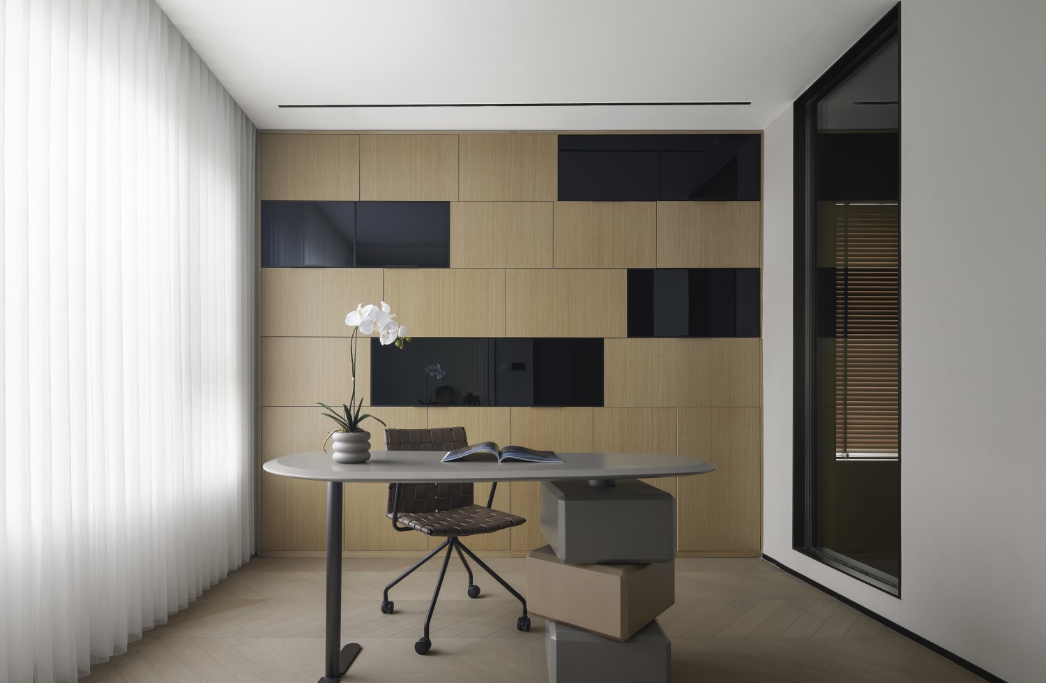 东荷逸品 · 650㎡现代墅居，蕴意于内，隐奢于境！-15