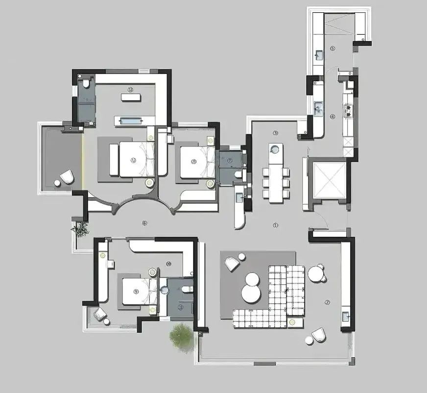 合肥国贸天成 257㎡湖景大平层丨中国合肥-53