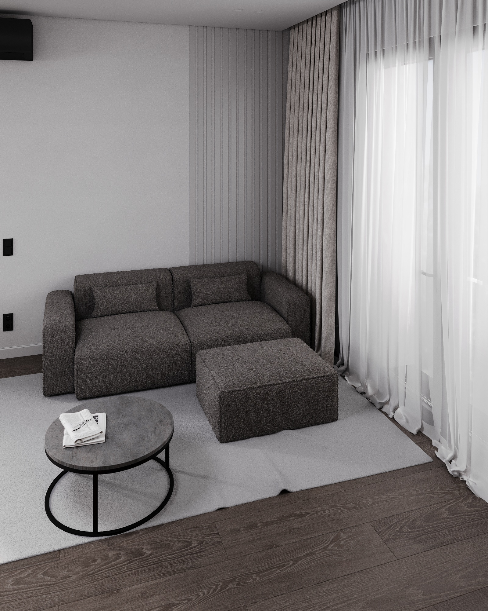 私人住宅厨房客厅设计丨俄罗斯丨Kashirina Julia-3