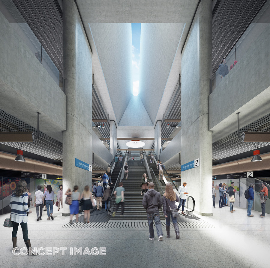 墨尔本地铁隧道车站设计丨澳大利亚墨尔本-8