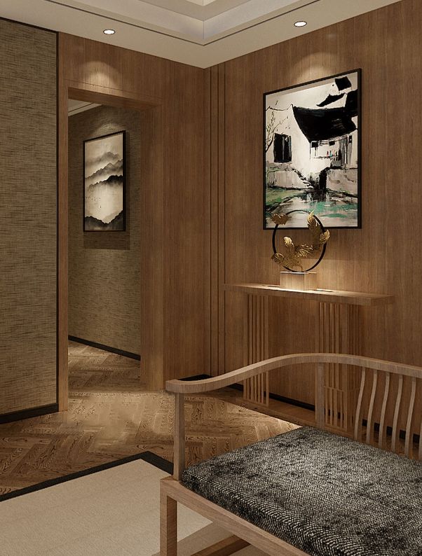 悦江国际 230㎡新中式雅居,演绎东方美学与当代生活-39