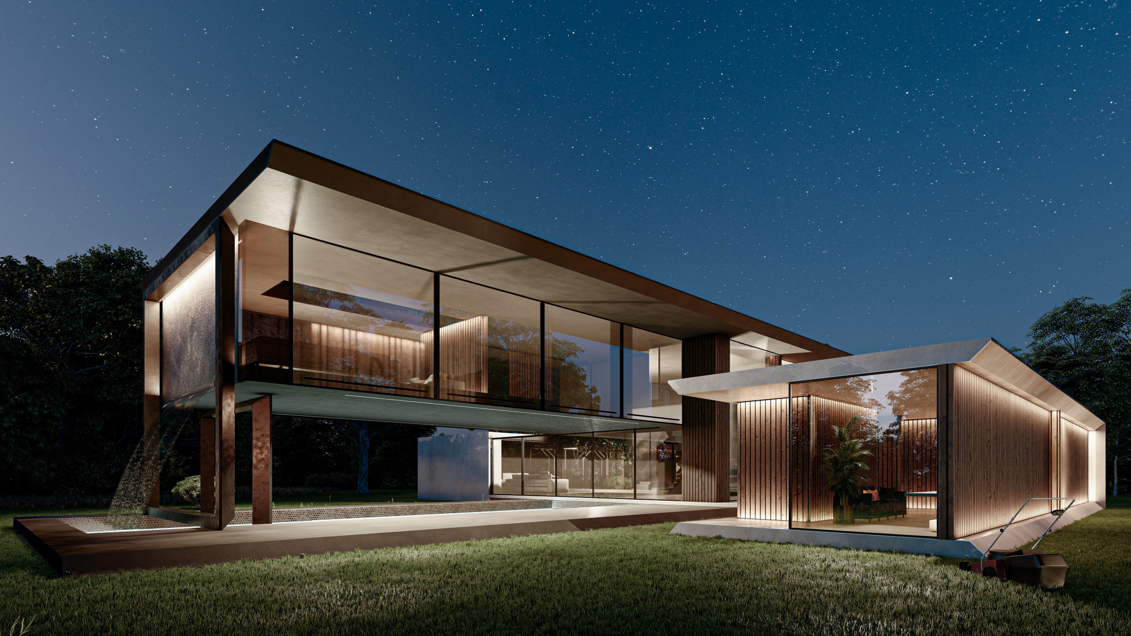现代别墅外观可视化设计丨南非丨RABANI 建筑工作室-12