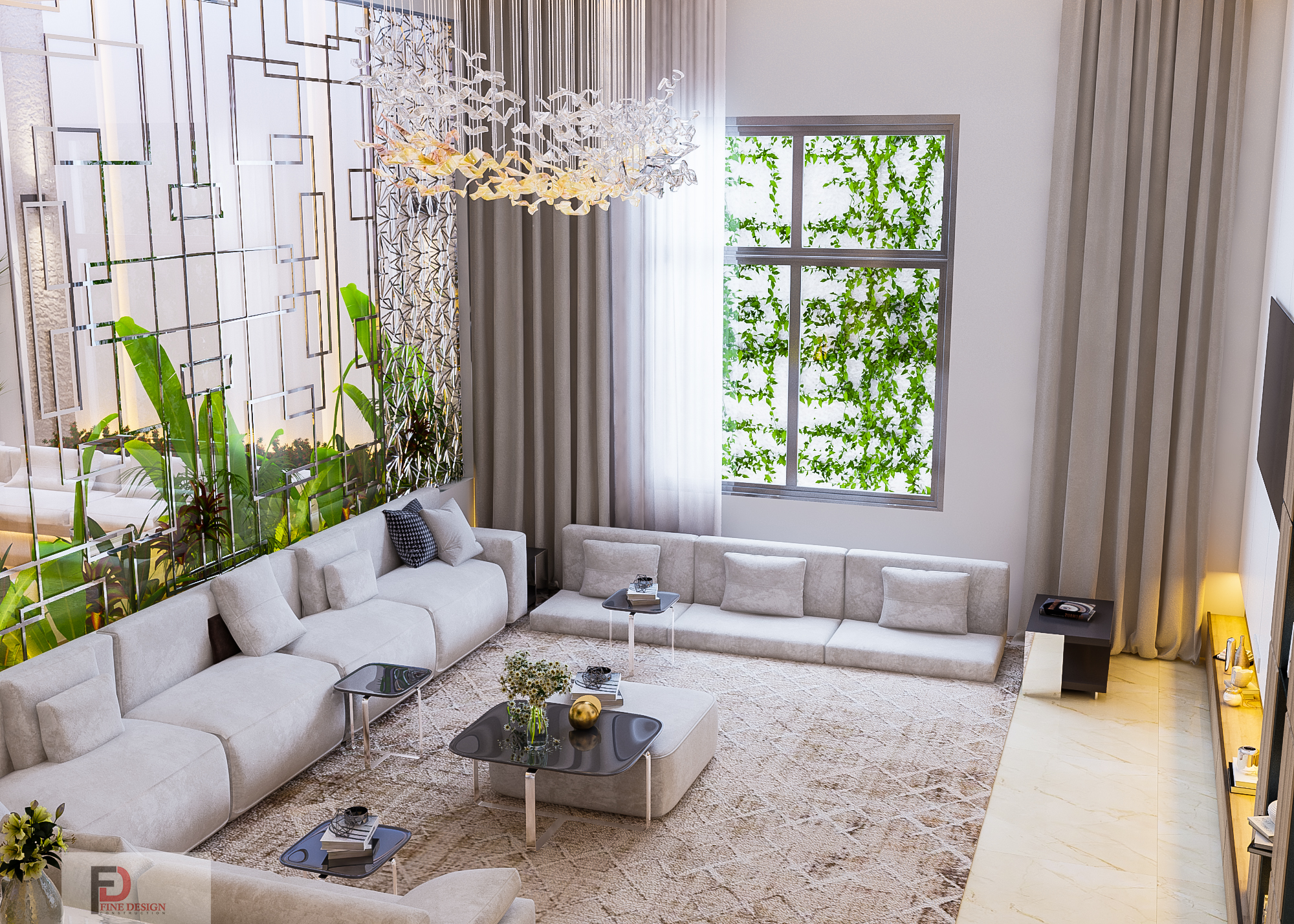 Indoor Small Garden and Living Design-2