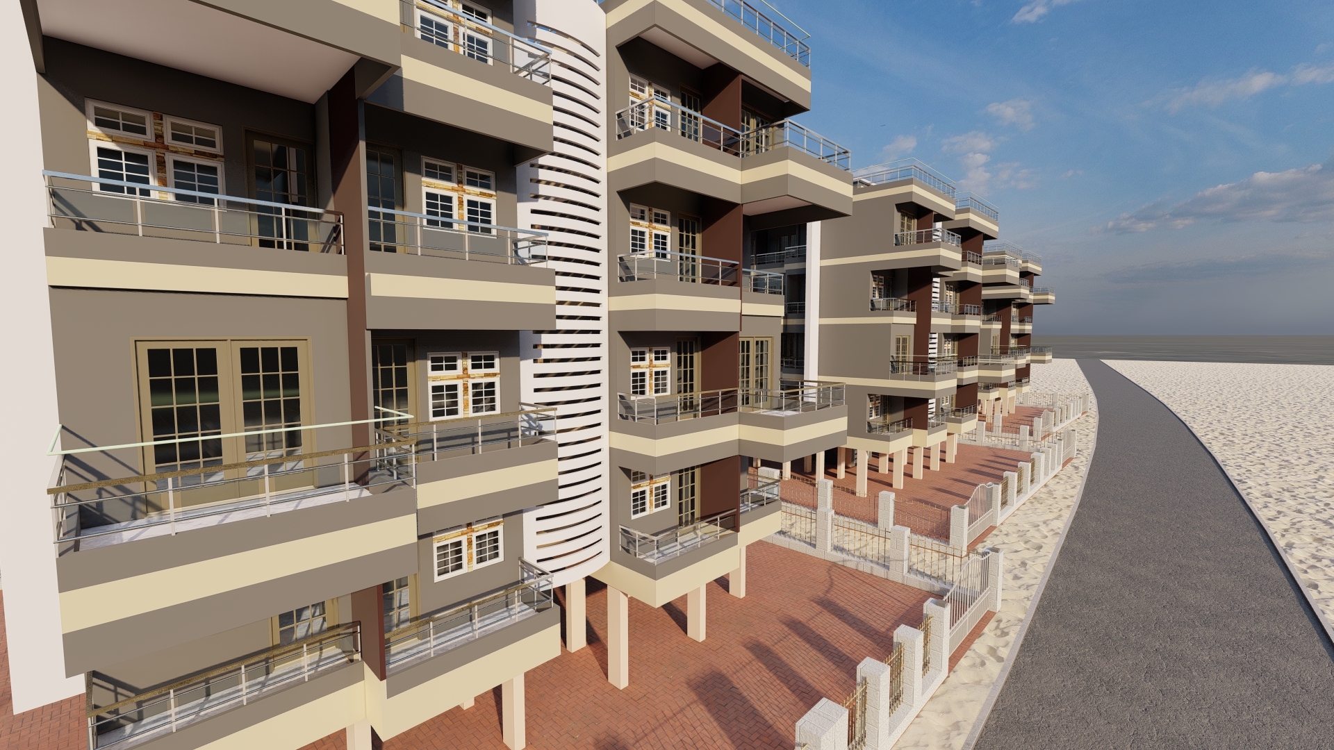 Revit Design House Exterior-3