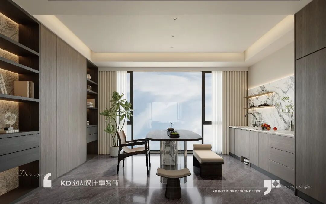 云湖郡206㎡  极简主义下的克制与温柔丨中国重庆丨KD室内设计事务所-22