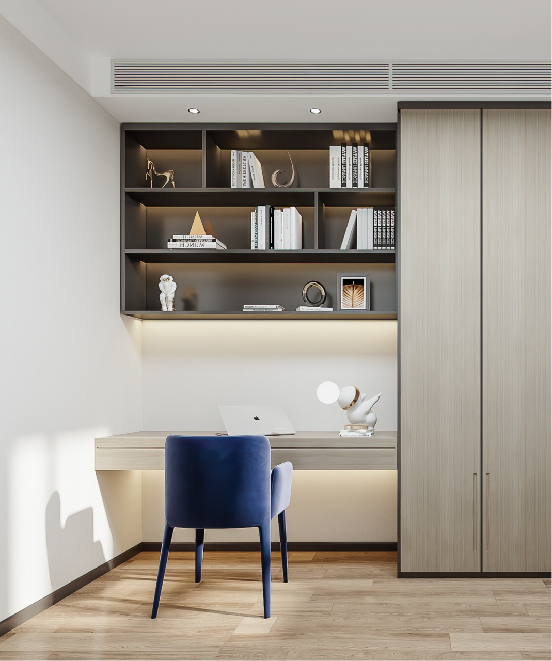 紫薇西棠 · 现代简约的温暖之家丨中国西安丨西安.大小空间设计-32