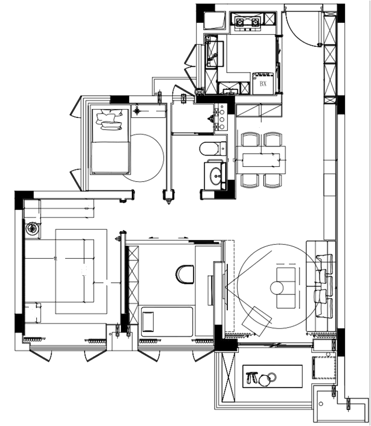实用通透感设计，90㎡做出120㎡空间感-11