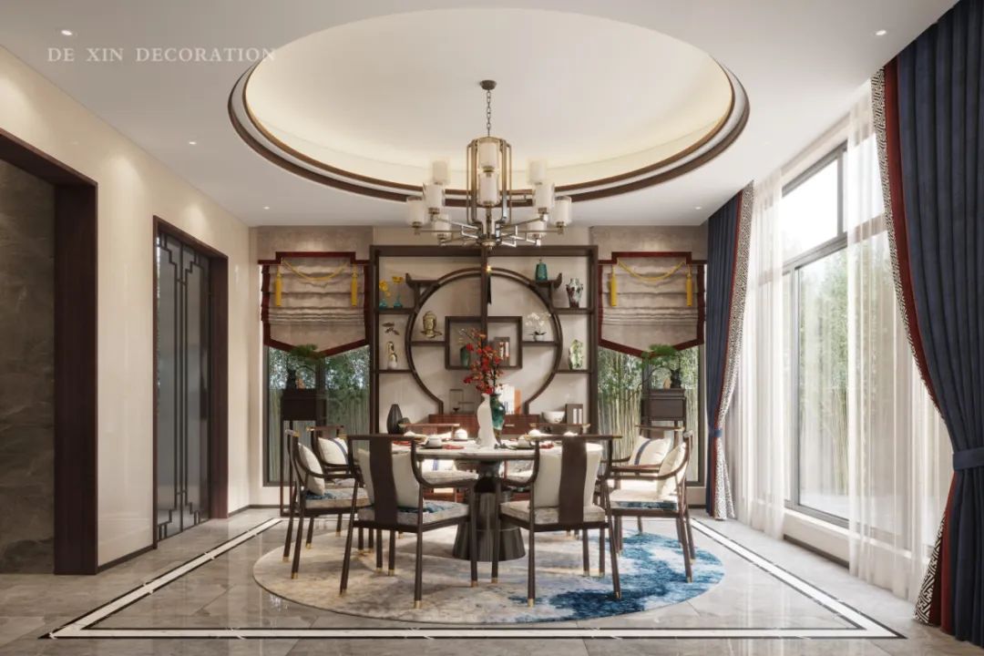 新中式风雅大宅丨中国广州丨德馨装饰-19