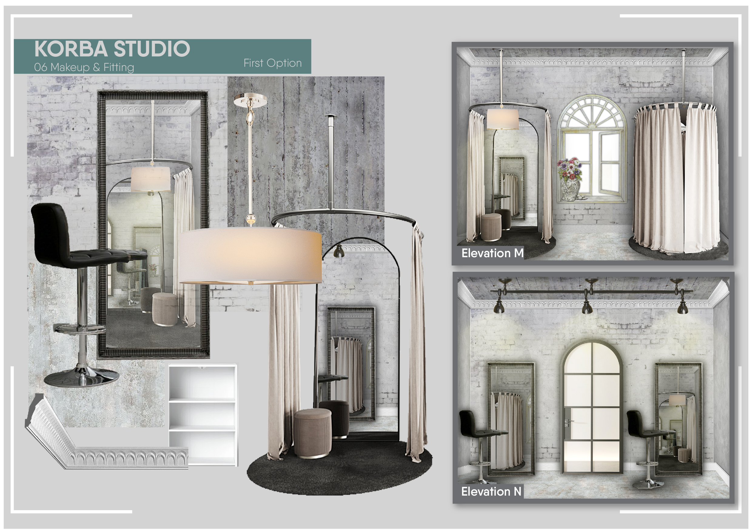 Photography Studio 2D Interior Design & Mood Board-38