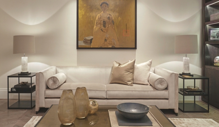 伦敦优雅丝滑内饰城市住宅丨英国伦敦丨Laura Hammett-11