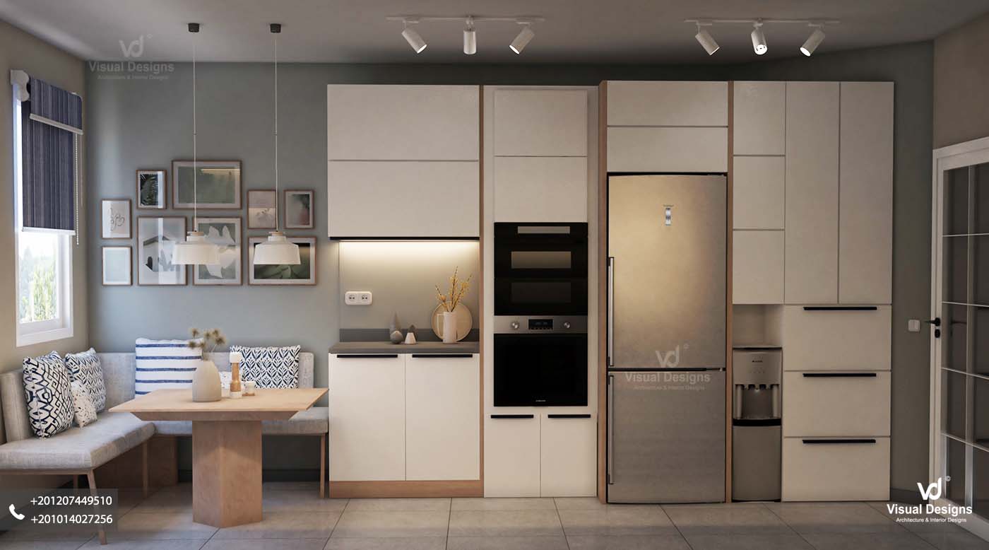 厨房带座位角落设计丨埃及开罗-3