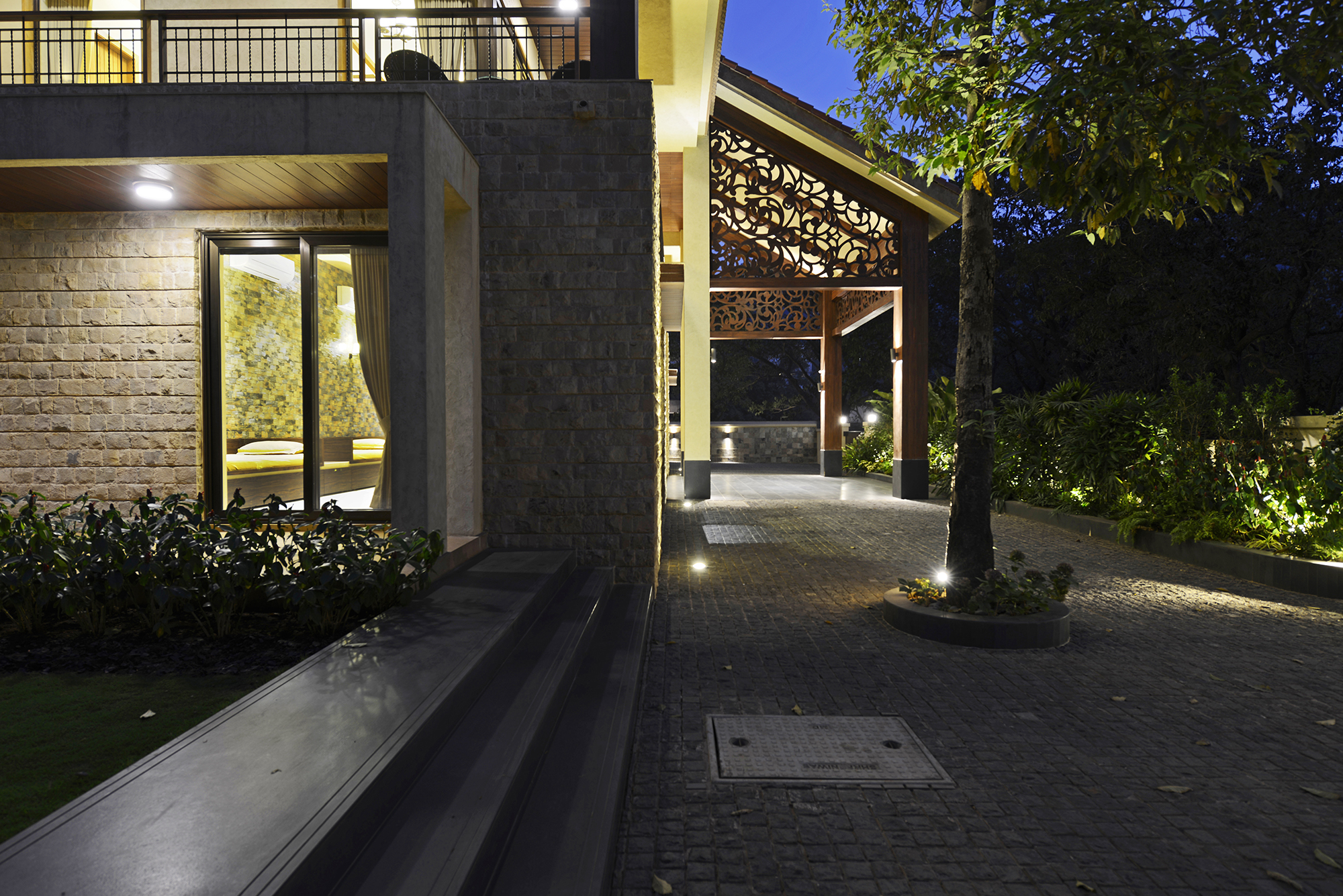 印度乡村风情的甘达拉私人别墅-14