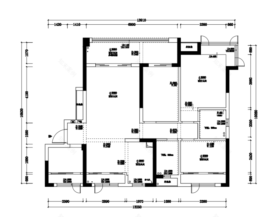 简约潮流平层空间设计丨华浔品味装饰-50