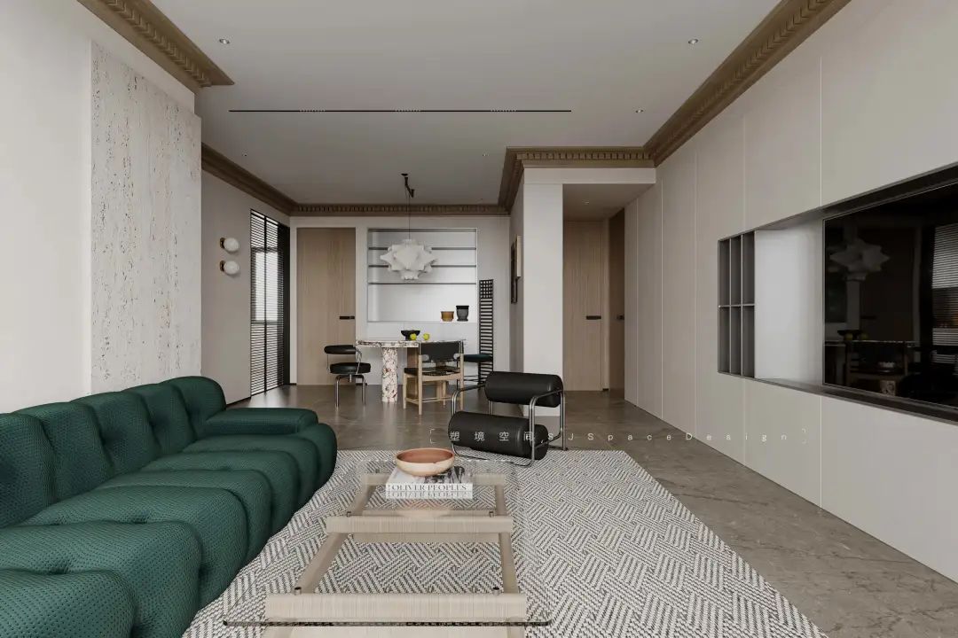 宝格丽大理石与原木的简约诗意空间丨塑境空间设计工程有限公司-20