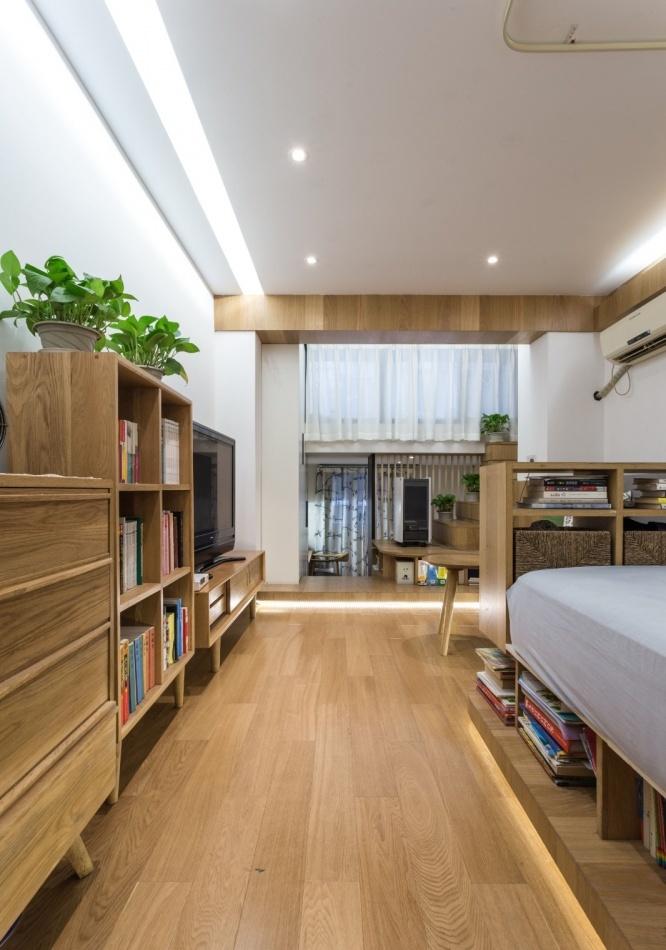 37㎡小户型魔法改造 | 卧室、客厅、书房、餐厅一应俱全-49