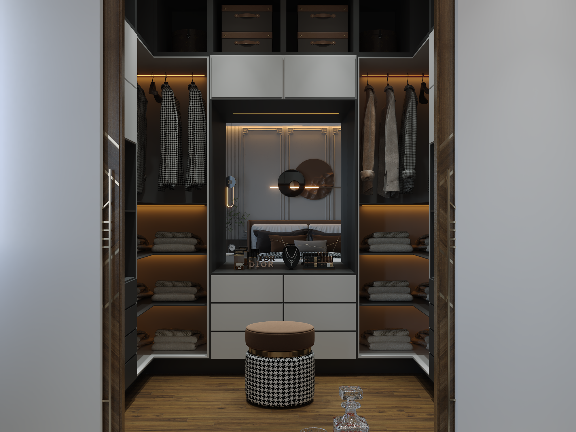 Interior design for a villa in Sheikh Zayed City 2022-12