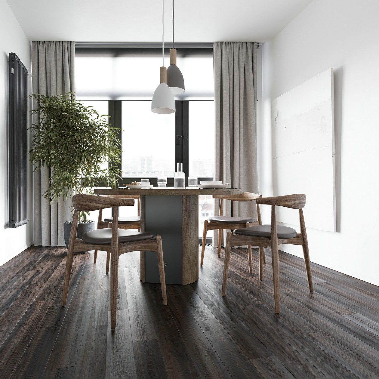 100平米 乌克兰基辅简约风空间设计-5