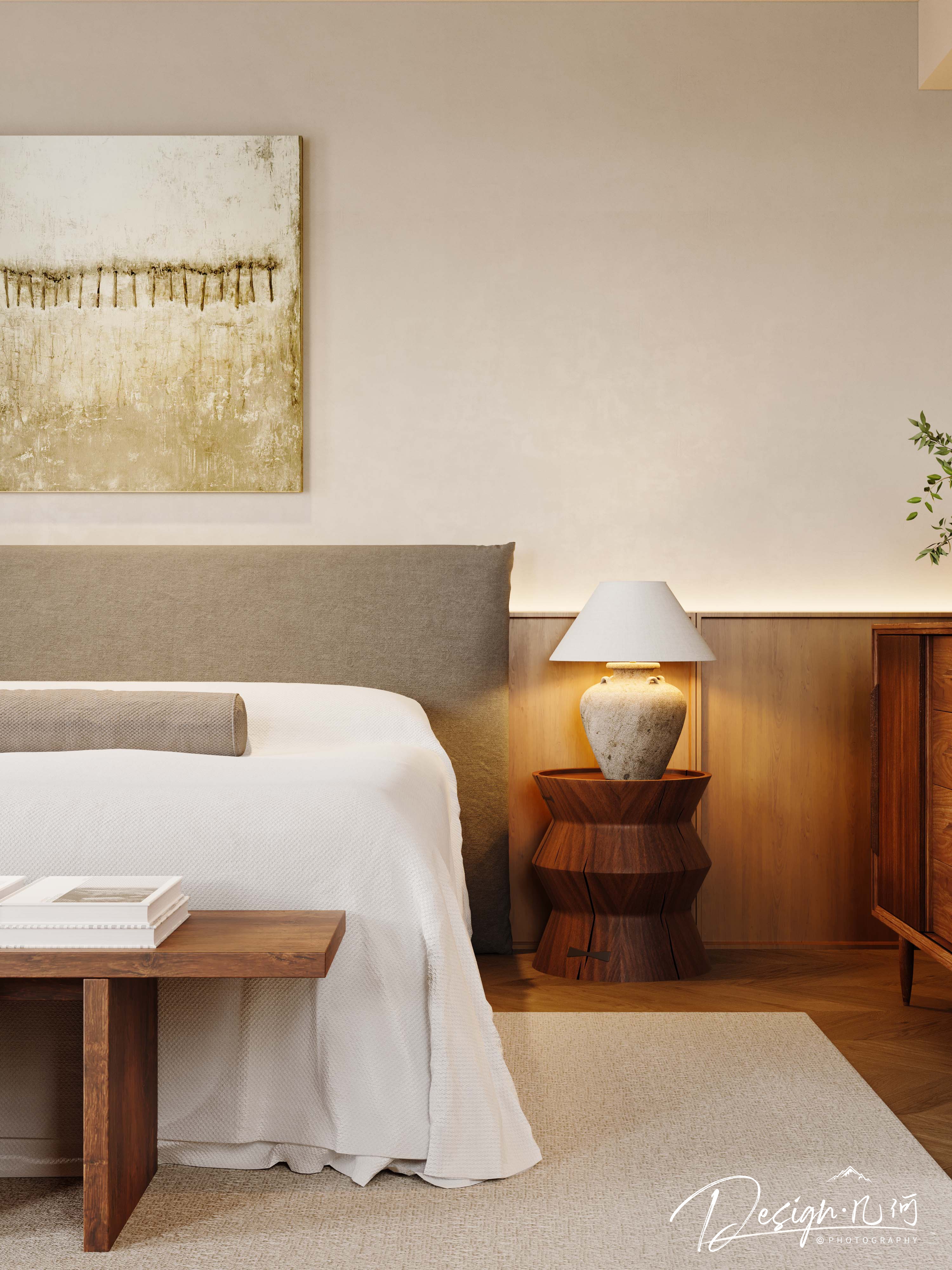 几何空间视觉表现 | 溪岸宝墅现代客餐厅-24