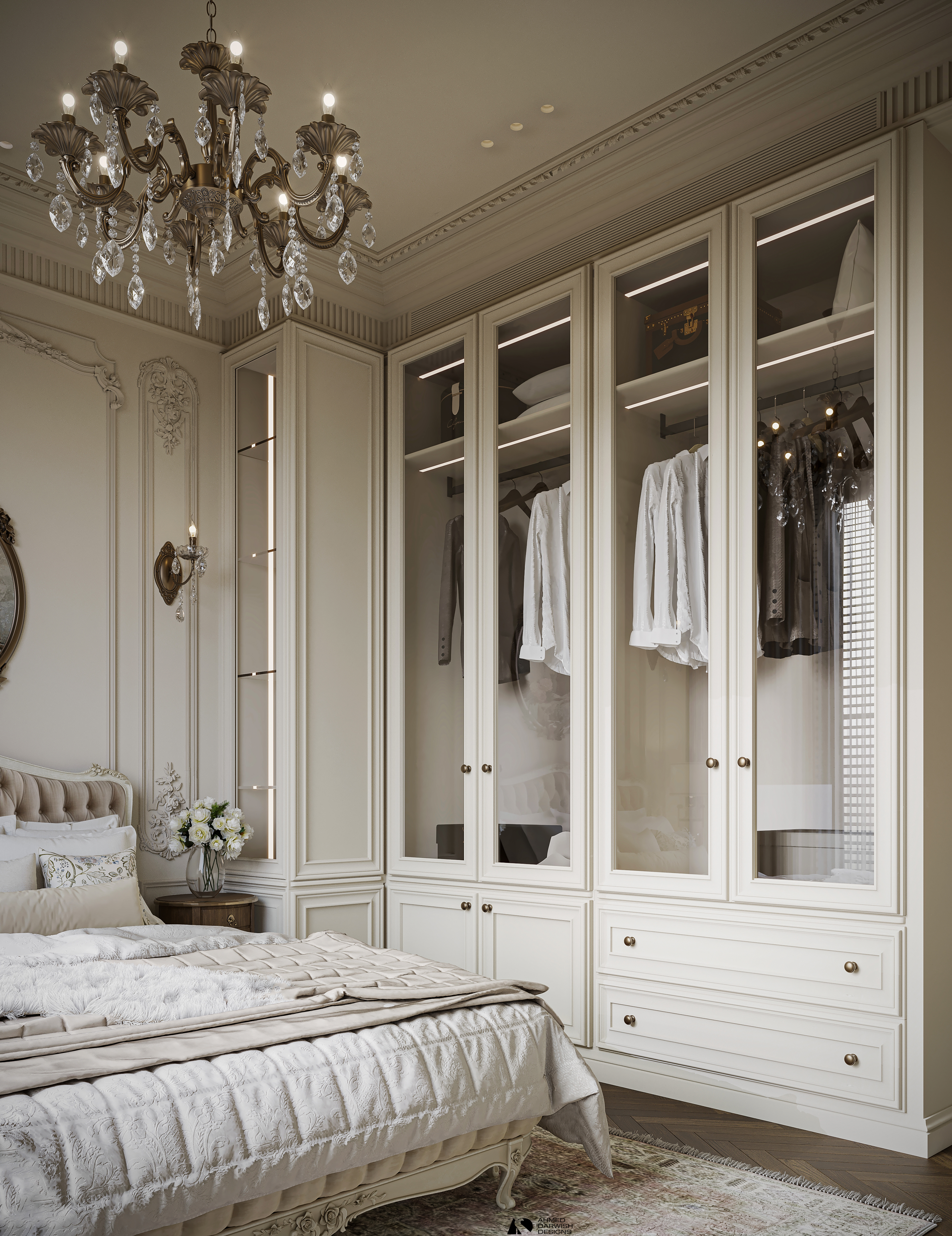 A Classic Symphony: Timeless Luxury Bedroom-28