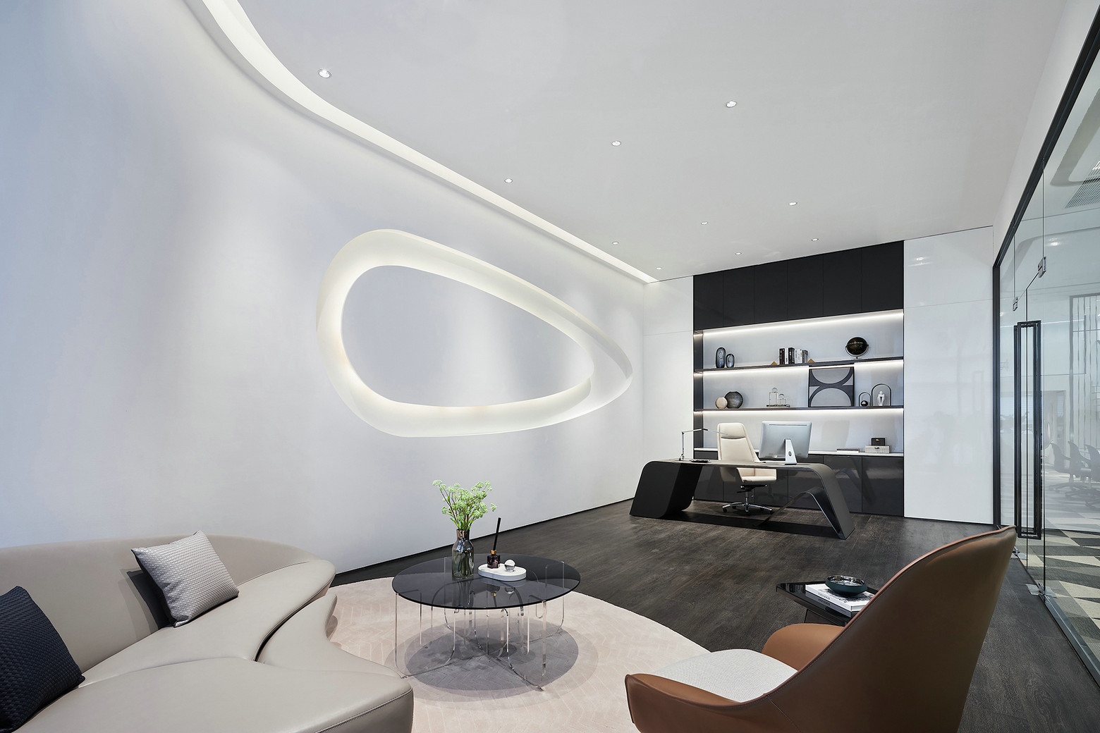 如墨设计｜创意美学玩转空中Loft办公样板-33