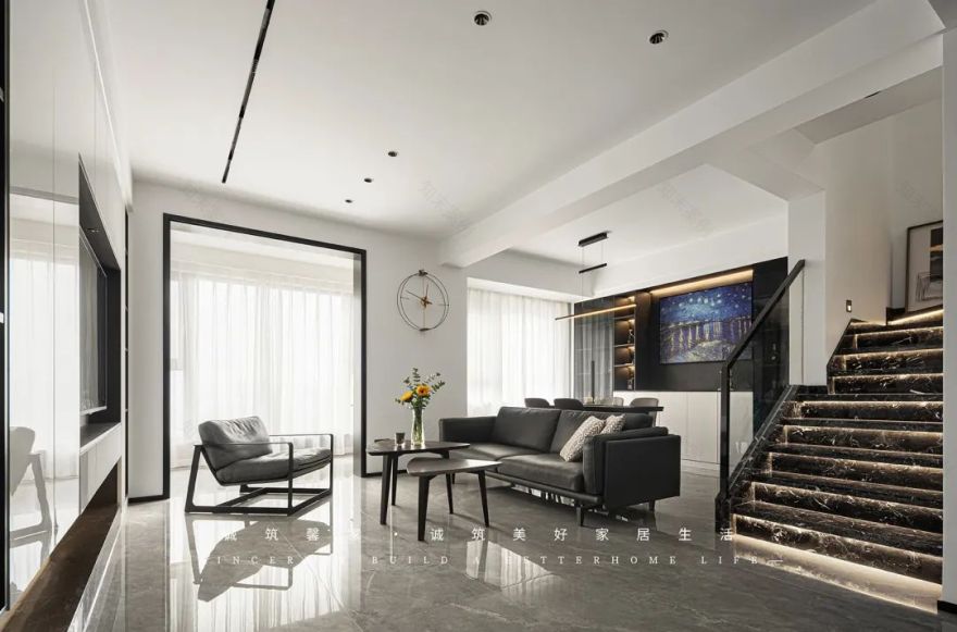 南京龙湖·春江郦城 160㎡现代极简艺术空间丨中国南京丨诚筑馨家·南京-22