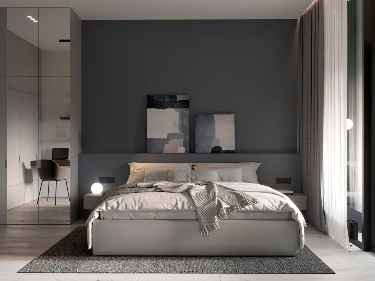 简约之美 · Екатерина Кузнецова 的一居室公寓设计丨Simple Form Interiors-57