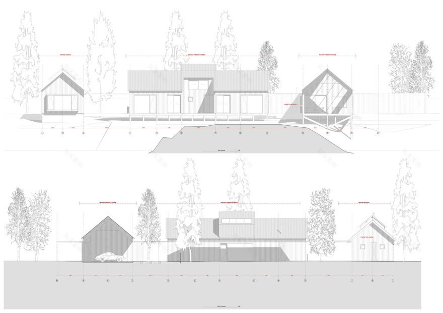 智利红木森林中的周末度假屋-34