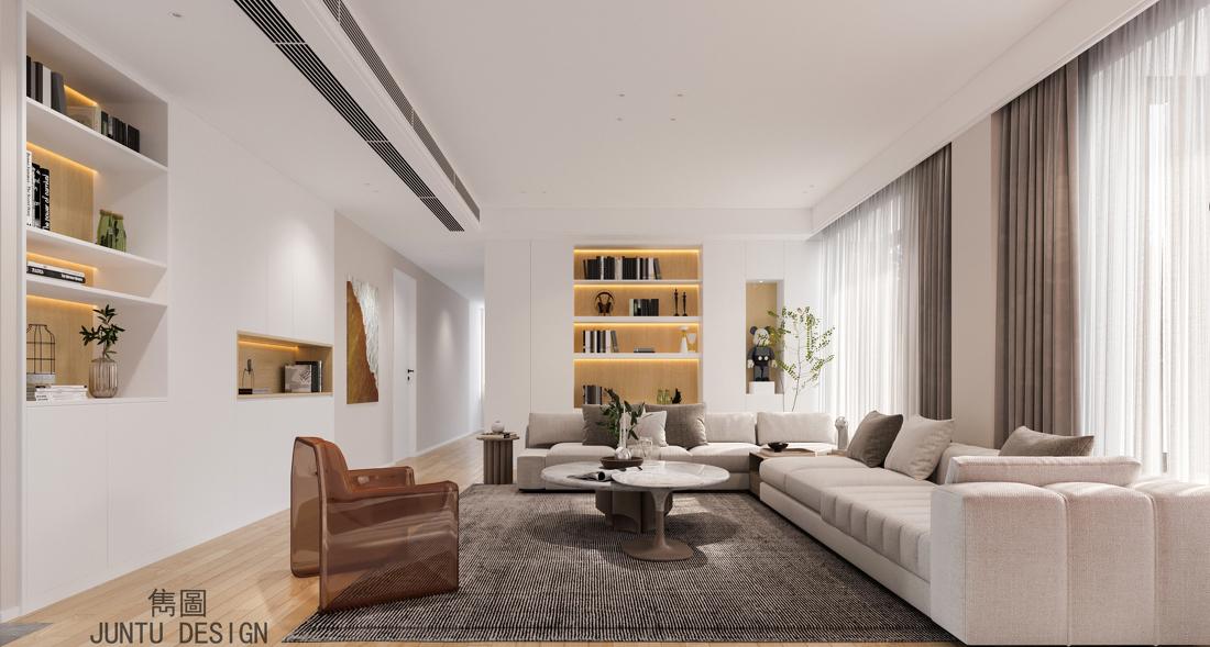 广州番禺区石楼东环路独立屋高级北欧风设计丨中国广州-4