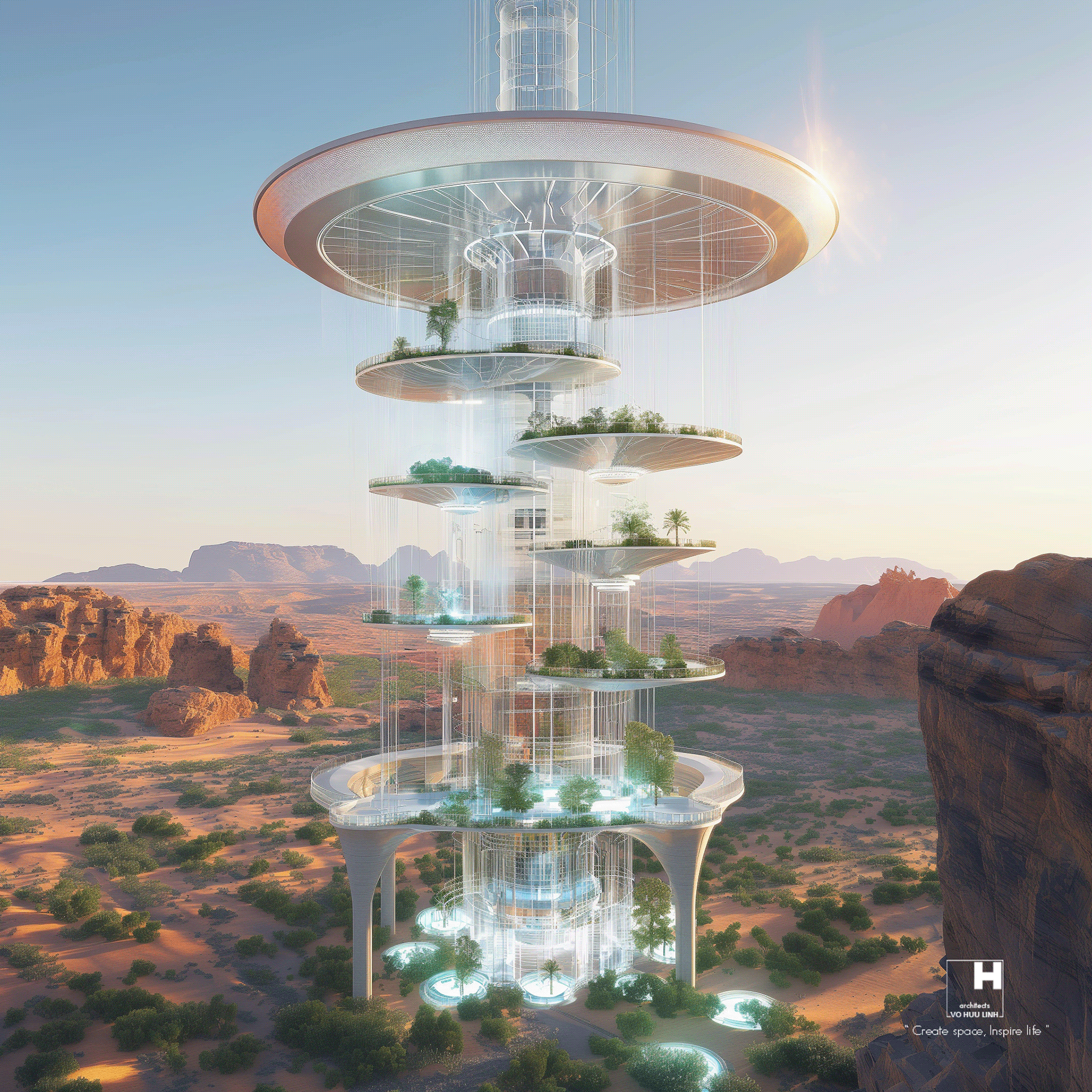 迪拜观察塔丨阿联酋迪拜丨Vo Huu Linh Architects-15