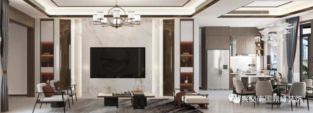 南国鼎峰四季花城新中式住宅设计丨鼎墅设计|余礼彬-16