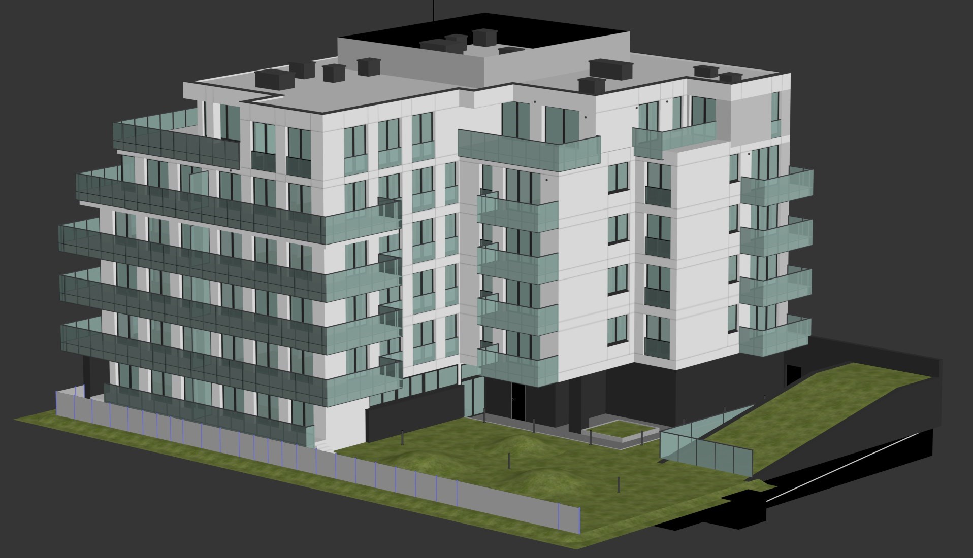 YSLAB公司3D低多边形建筑模型制作-20