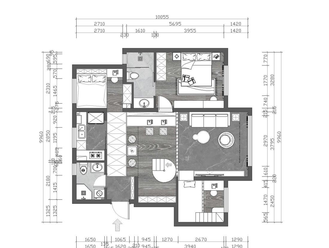 现代都市简约风理想家设计-11